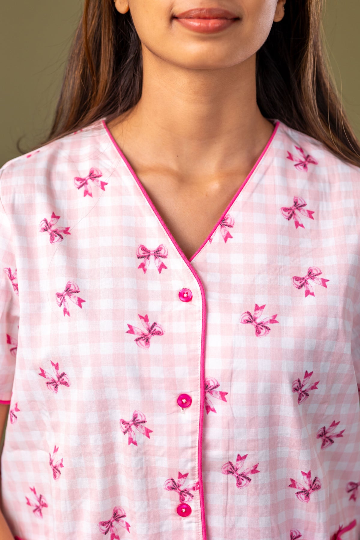 Rose Bloom Bow Pyjamas