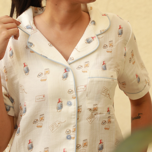 Azure Whisper Muslin-Pyjamas