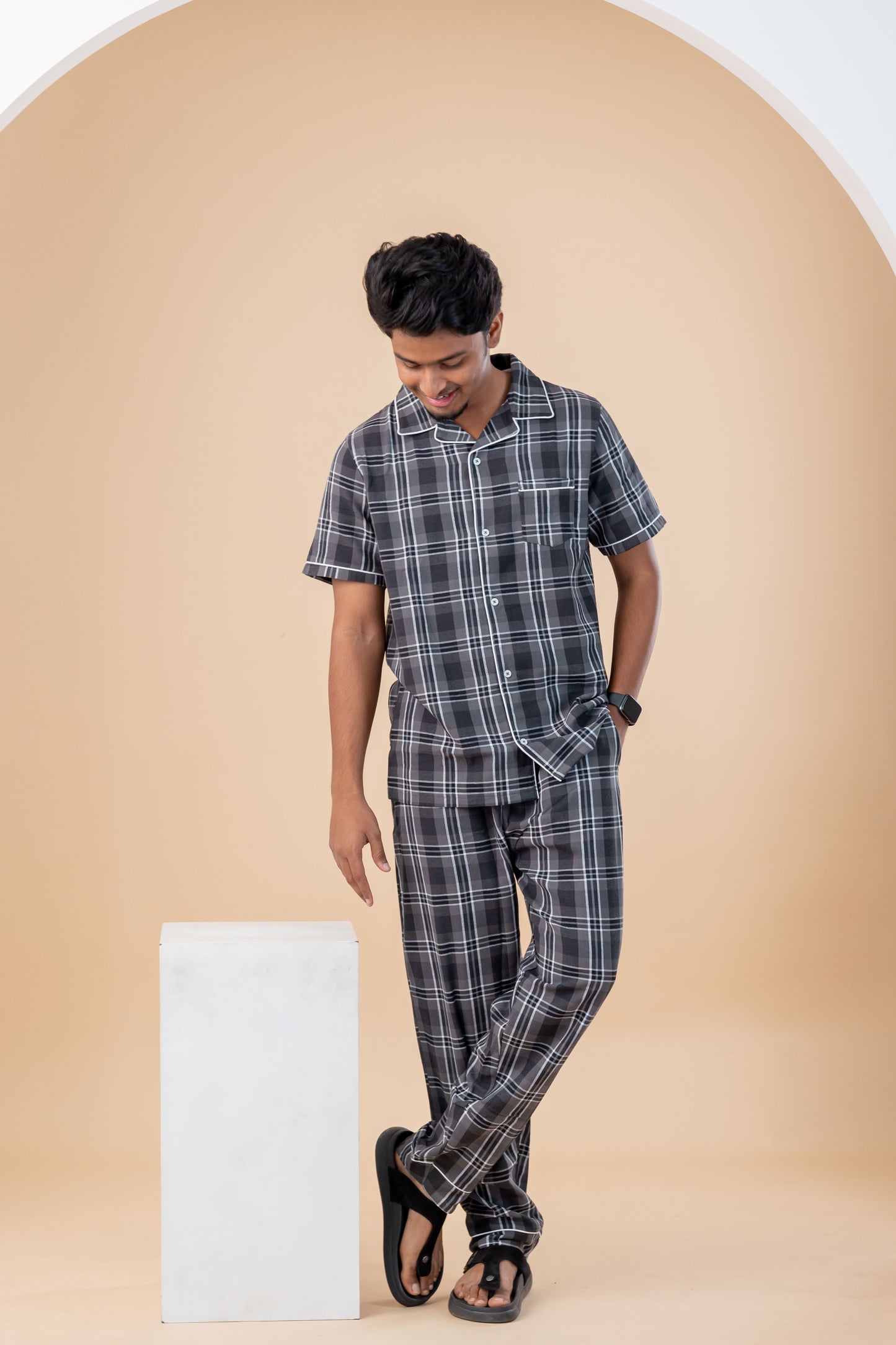 Charcoal Check Men’s Pyjamas