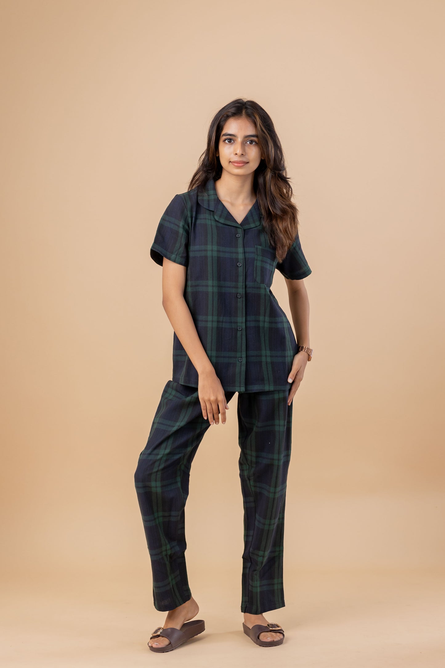 GREEN TARTAN WOMEN'S PYJAMAS