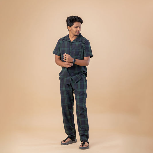 GREEN TARTAN MEN'S PYJAMAS