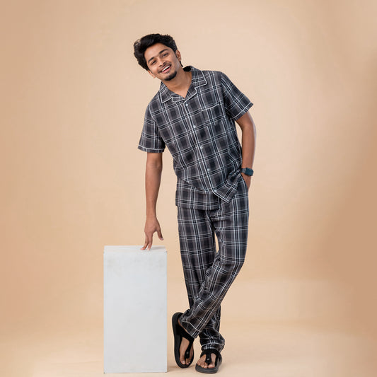 Charcoal Check Men’s Pyjamas