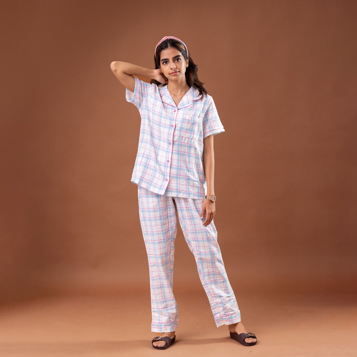 Blush Check Women’s Pyjamas