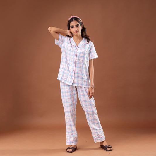 Blush Check Women’s Pyjamas