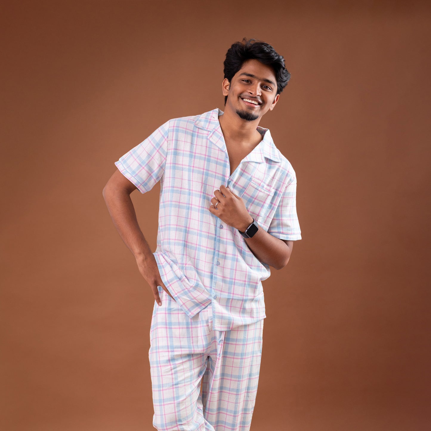 Blush Check Men’s Pyjamas