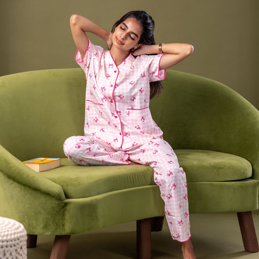 Rose Bloom Bow Pyjamas