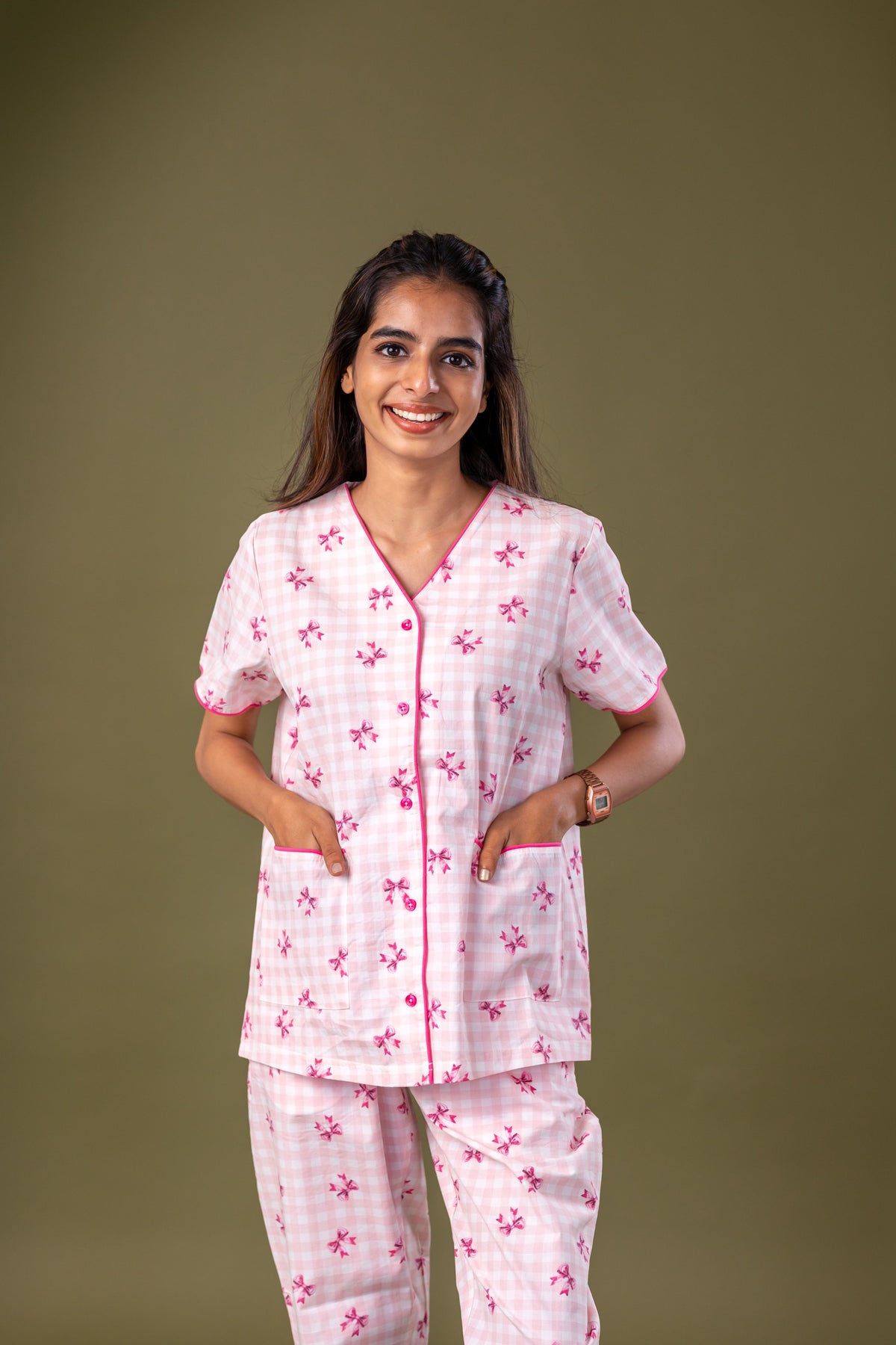 Rose Bloom Bow Pyjamas