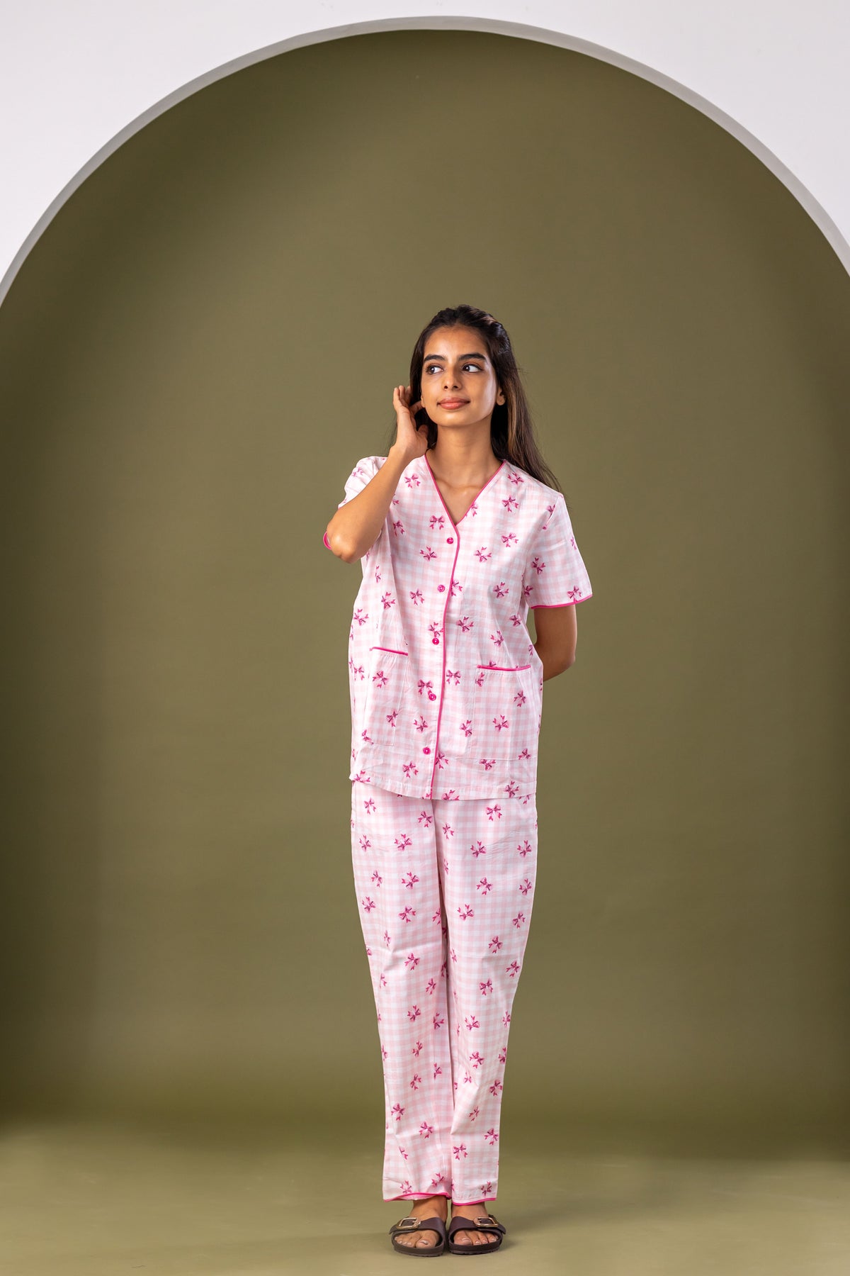 Rose Bloom Bow Pyjamas