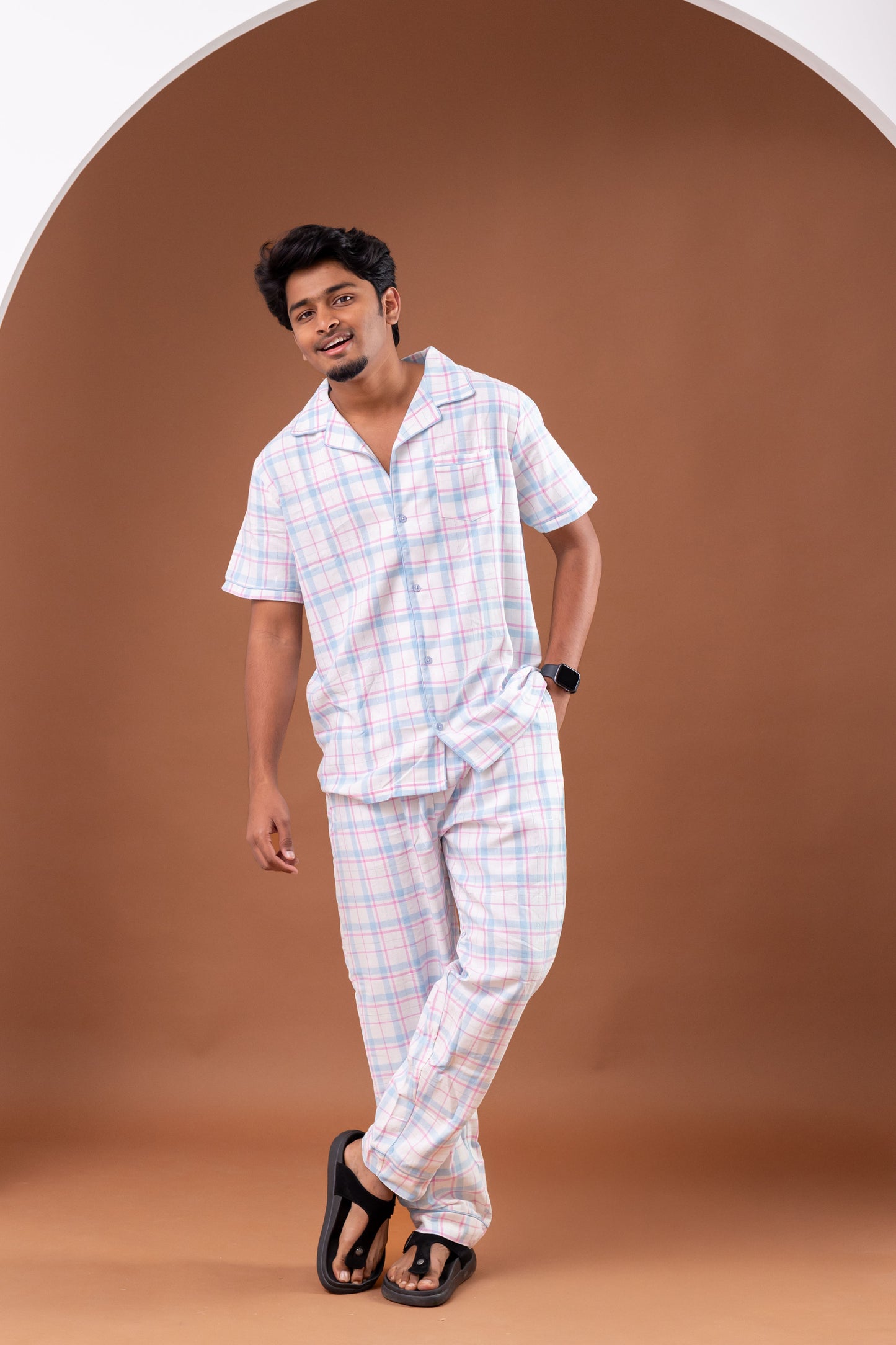 Blush Check Men’s Pyjamas