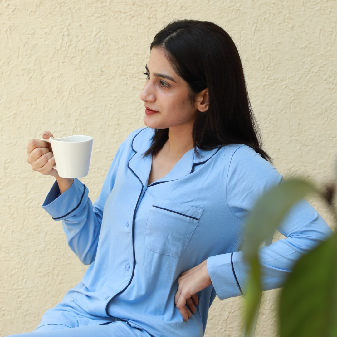 Oceanique Blue Pyjama Set