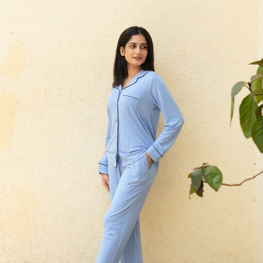 Oceanique Blue Pyjama Set
