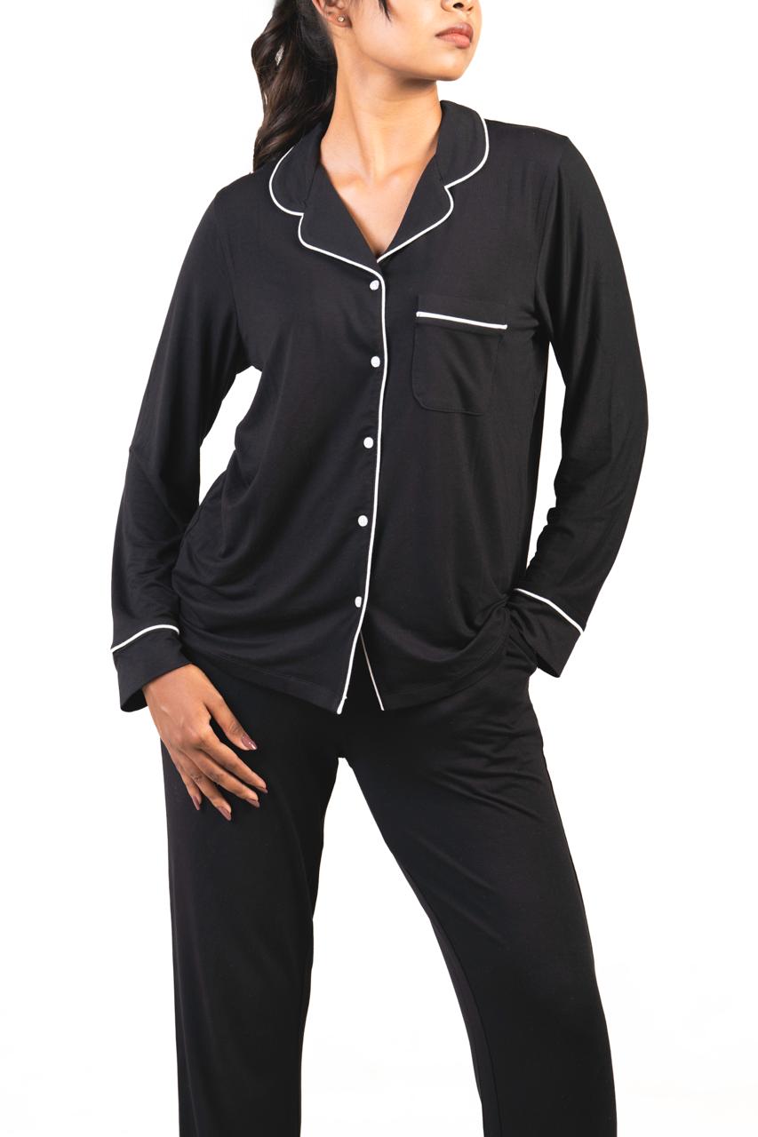 Midnight Black Luxe -Pyjamas