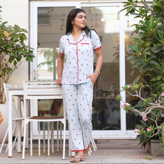 BLUE BERRY BAMBOO PYJAMA SET