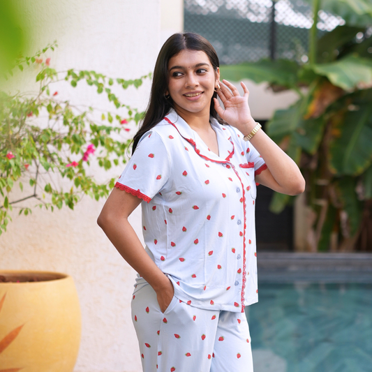 BLUE BERRY BAMBOO PYJAMA SET