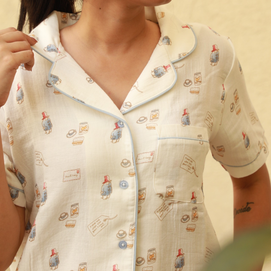 Azure Whisper Muslin-Pyjamas