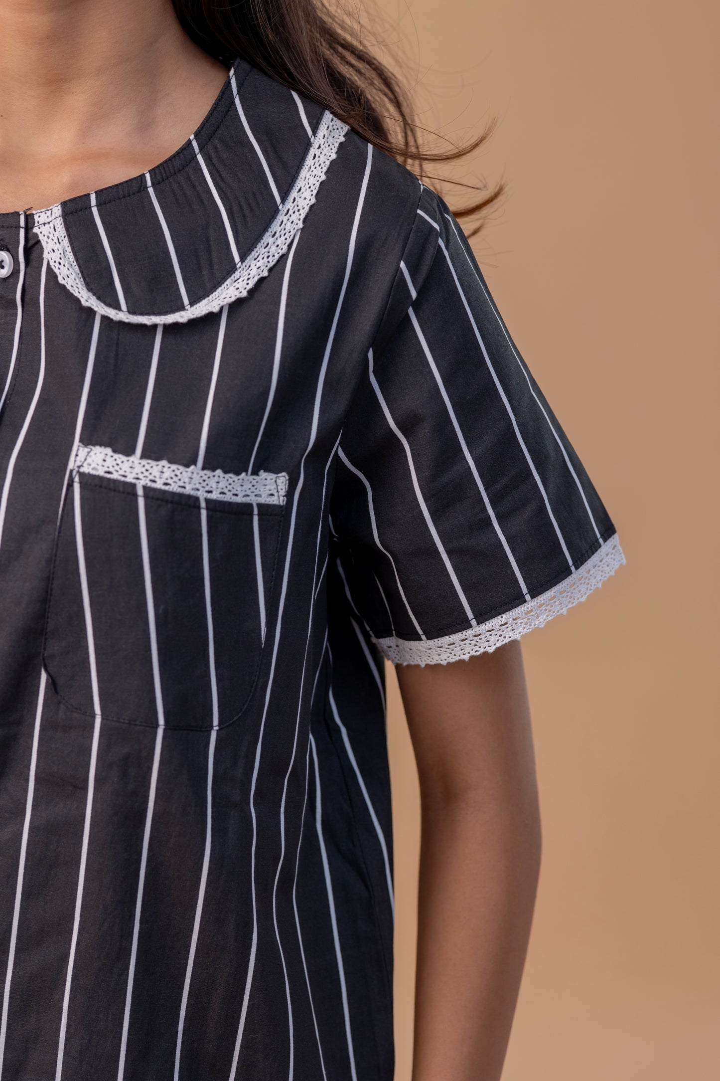 BLACK PETER PAN SHORT SET