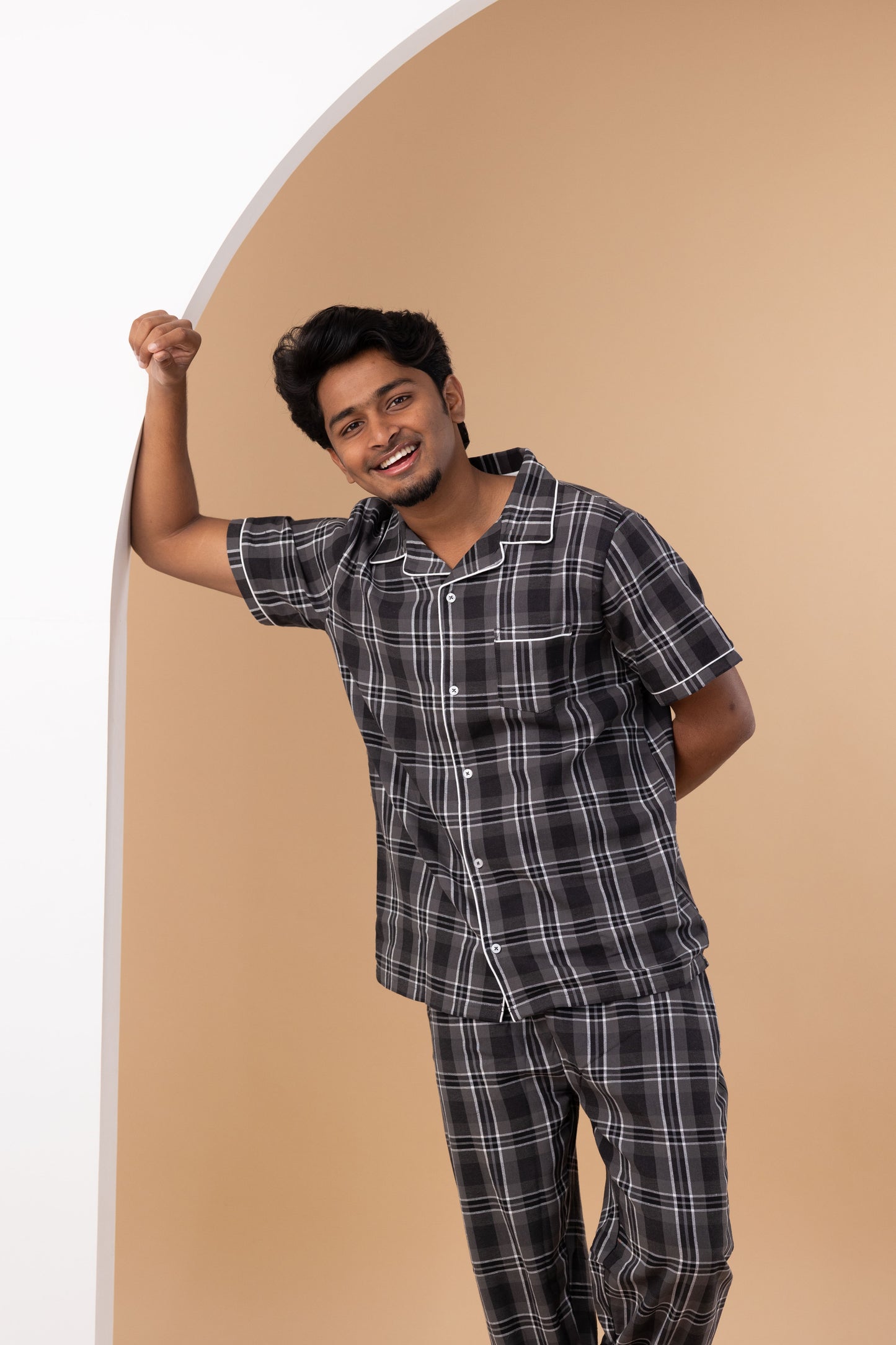 Charcoal Check Men’s Pyjamas
