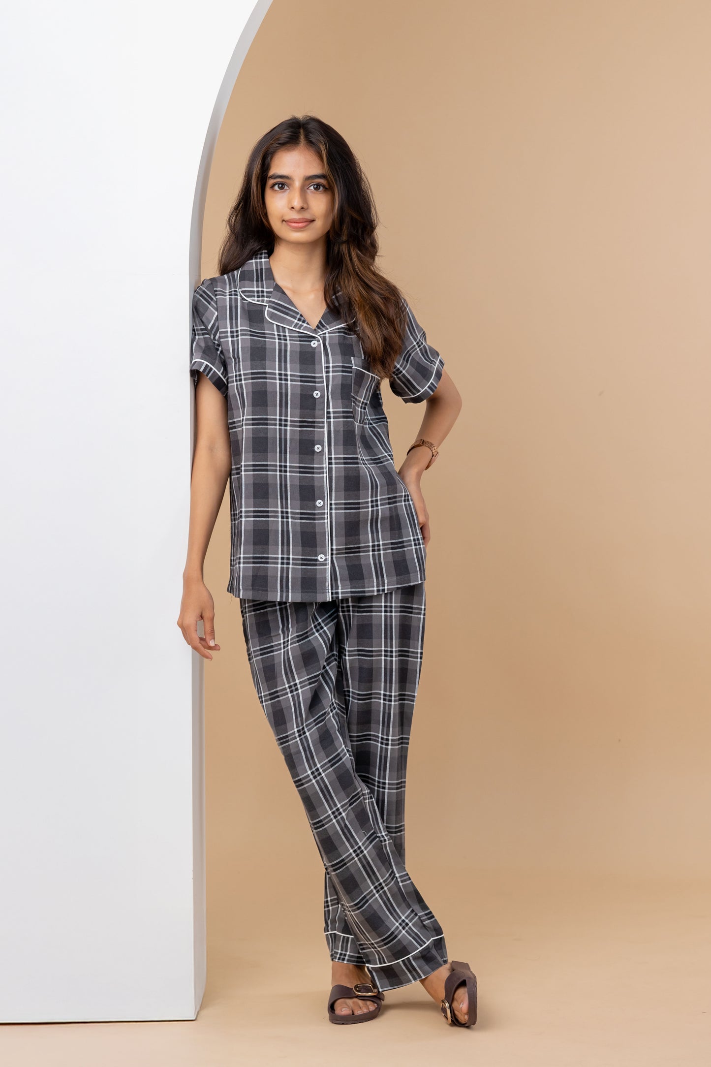 Charcoal Check Women’s Pyjamas
