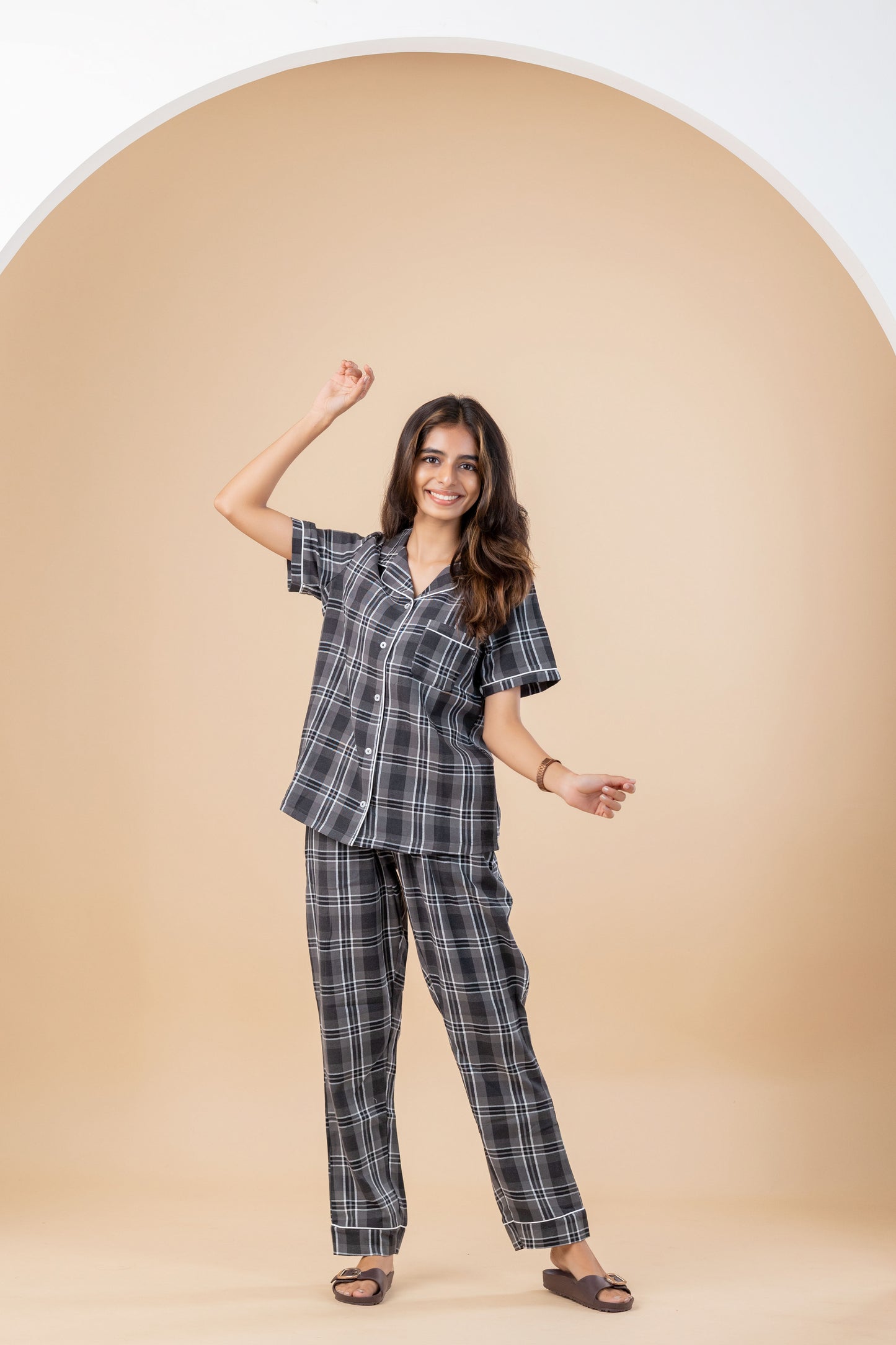 Charcoal Check Women’s Pyjamas