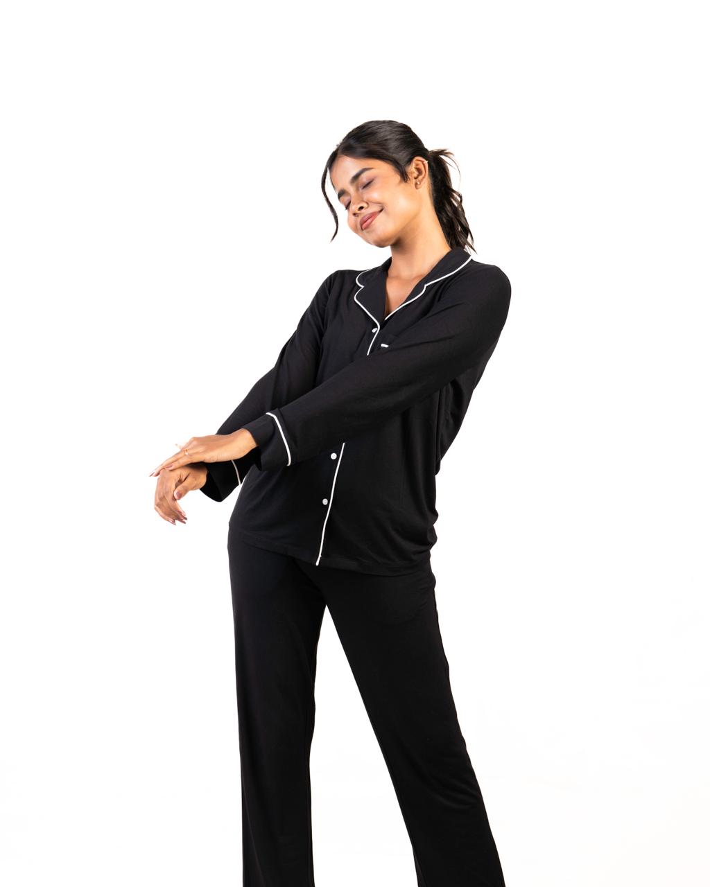 Midnight Black Luxe -Pyjamas