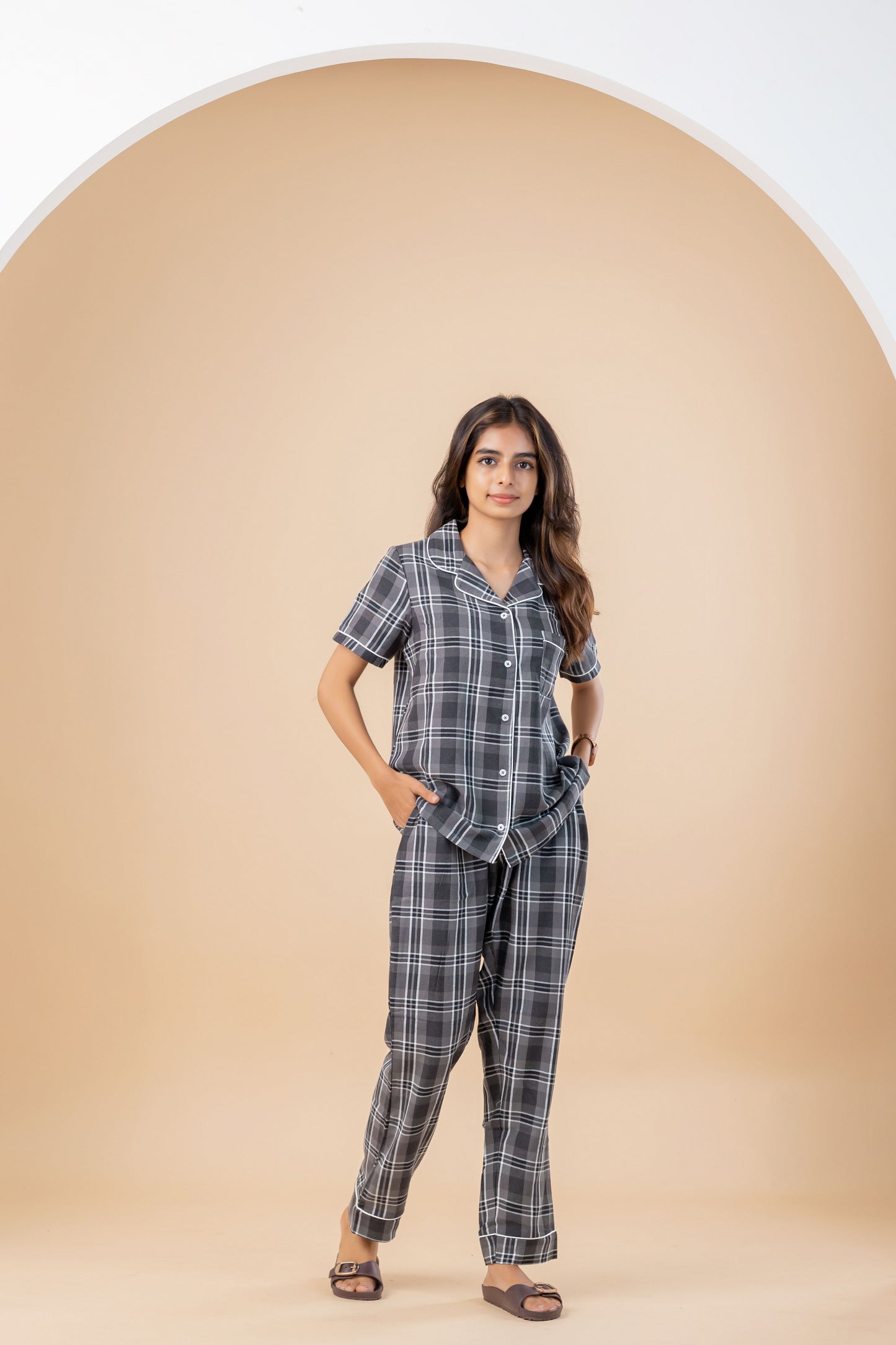 Charcoal Check Women’s Pyjamas
