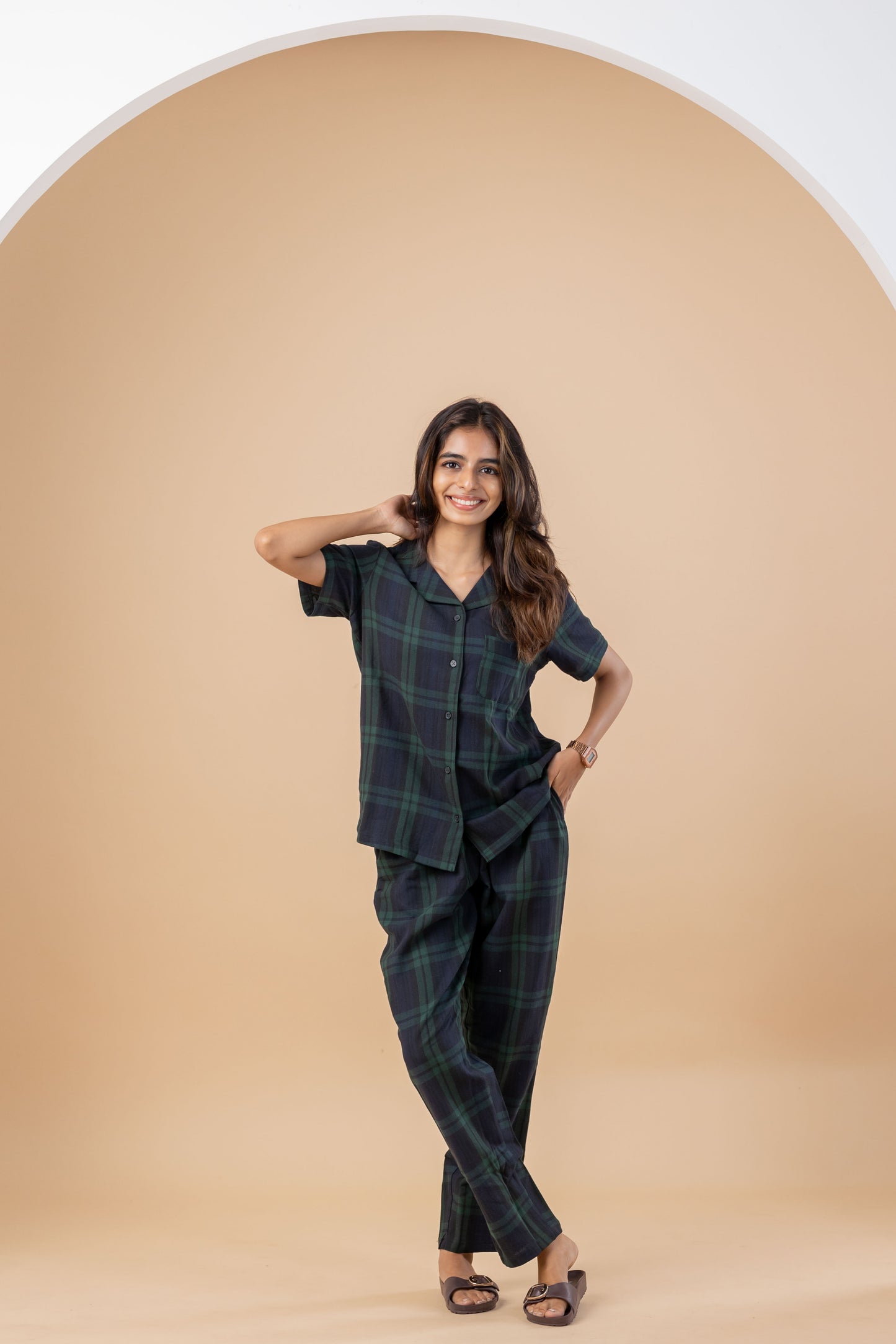 GREEN TARTAN WOMEN'S PYJAMAS