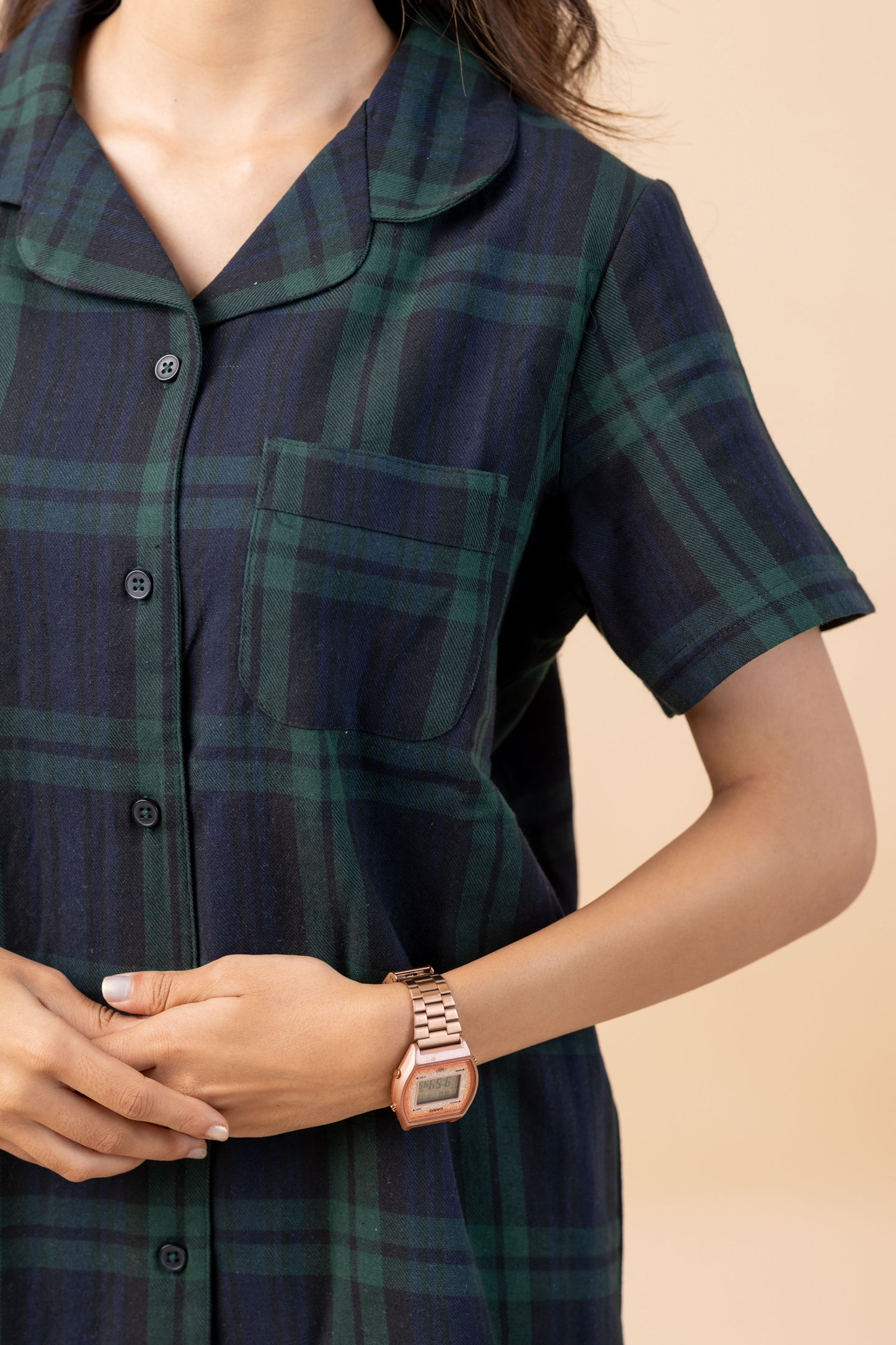 GREEN TARTAN COUPLE PYJAMAS