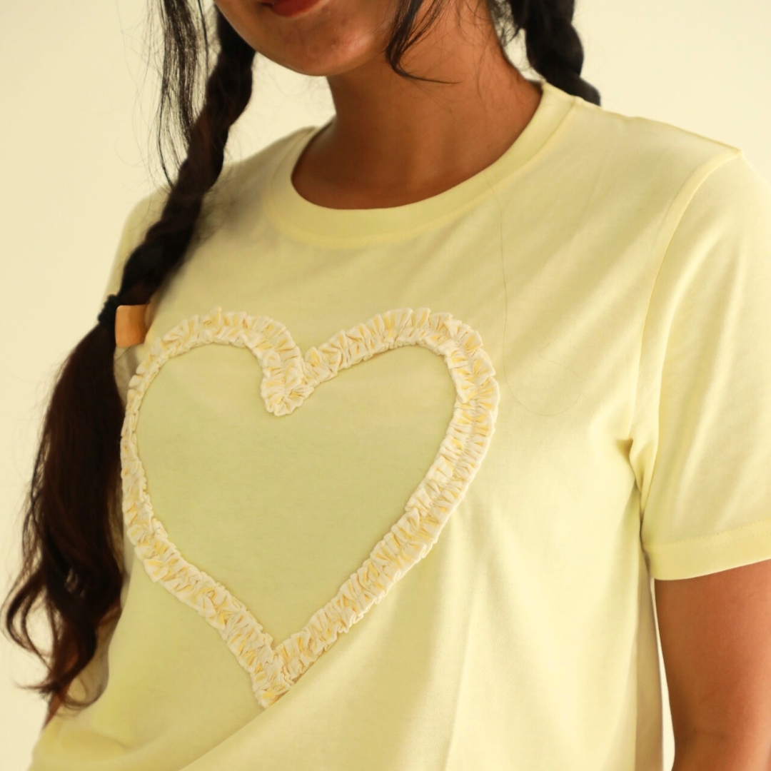 Sunbeam Yellow Heart Tee Jamas