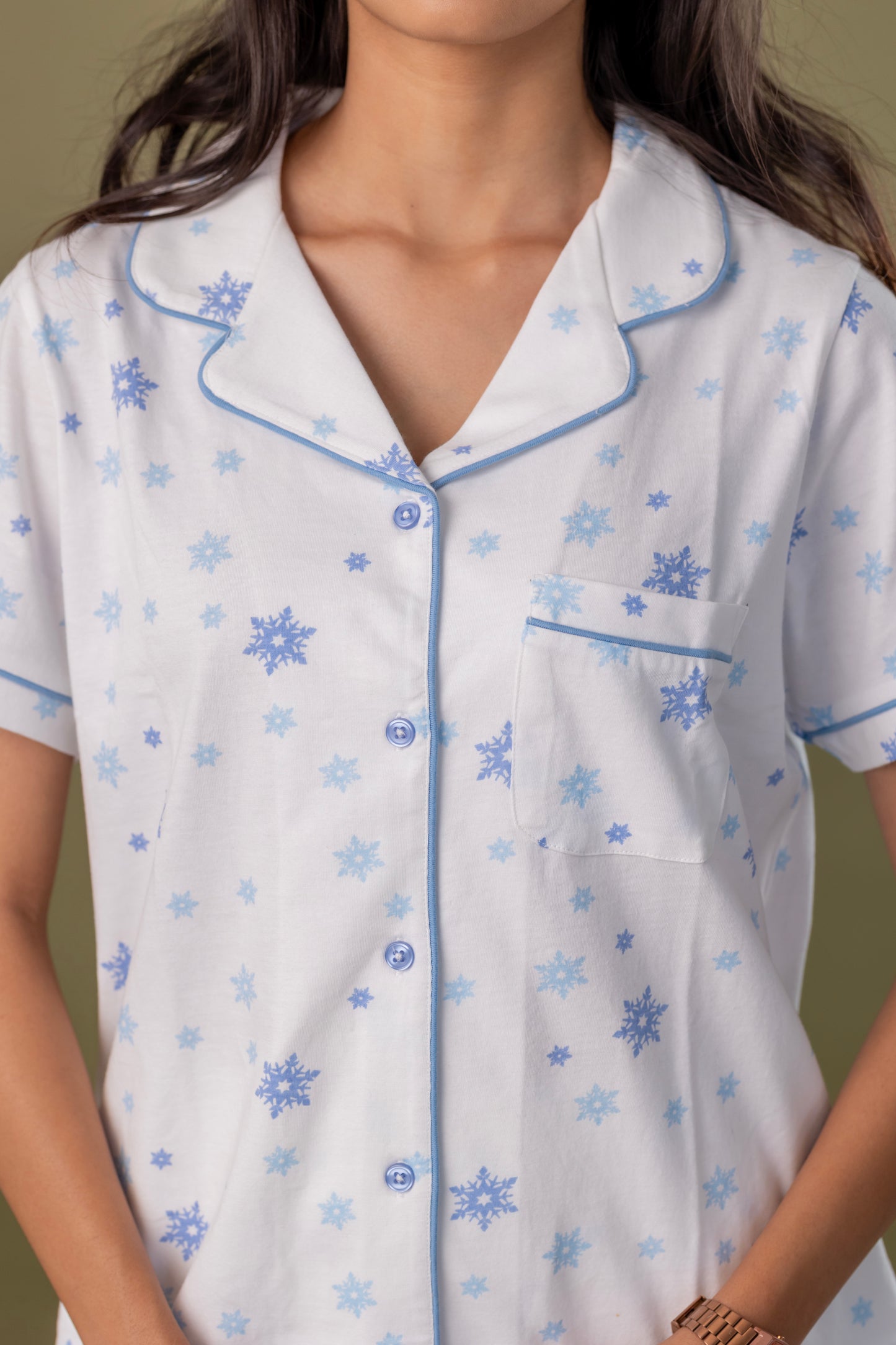 Winter white Snowflake Pyjamas