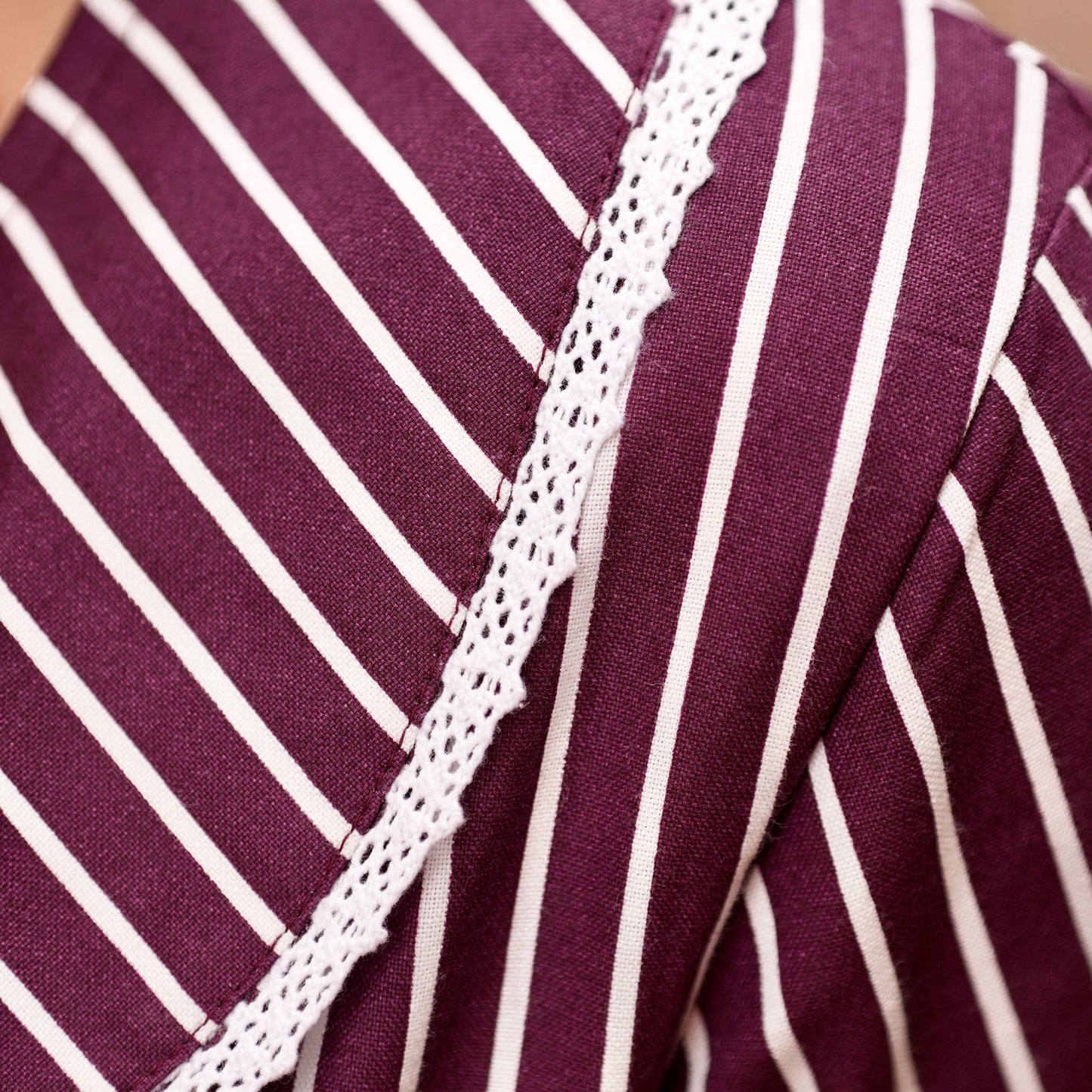 BURGUNDY PETER PAN PYJAMAS