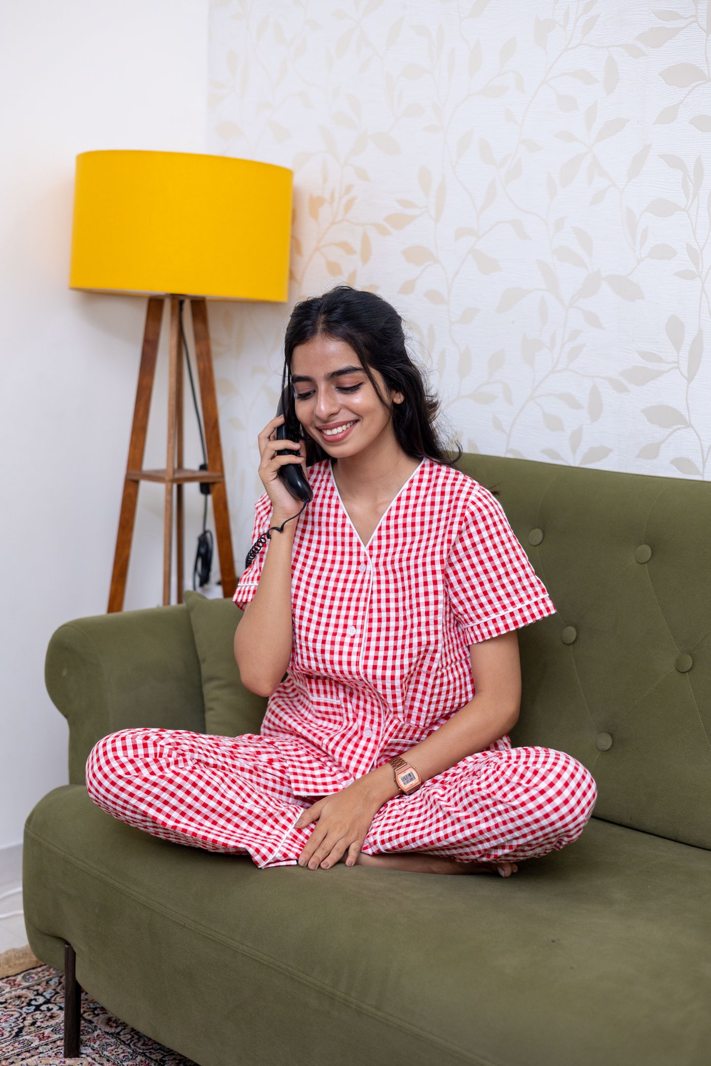 Cherry Gingham Pyjamas