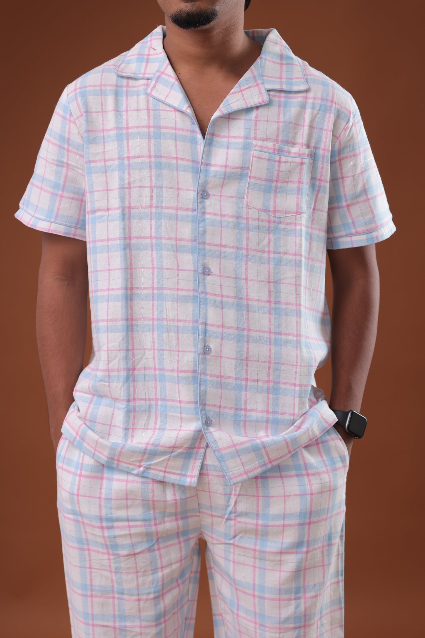 Blush Check Men’s Pyjamas