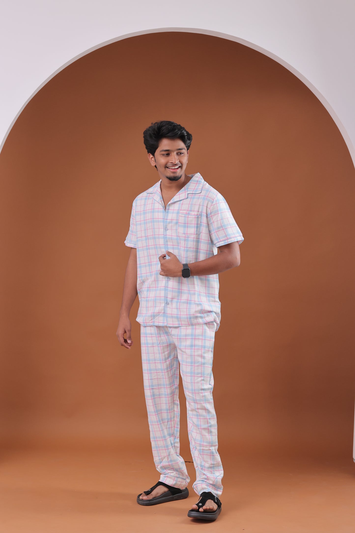 Blush Check Men’s Pyjamas