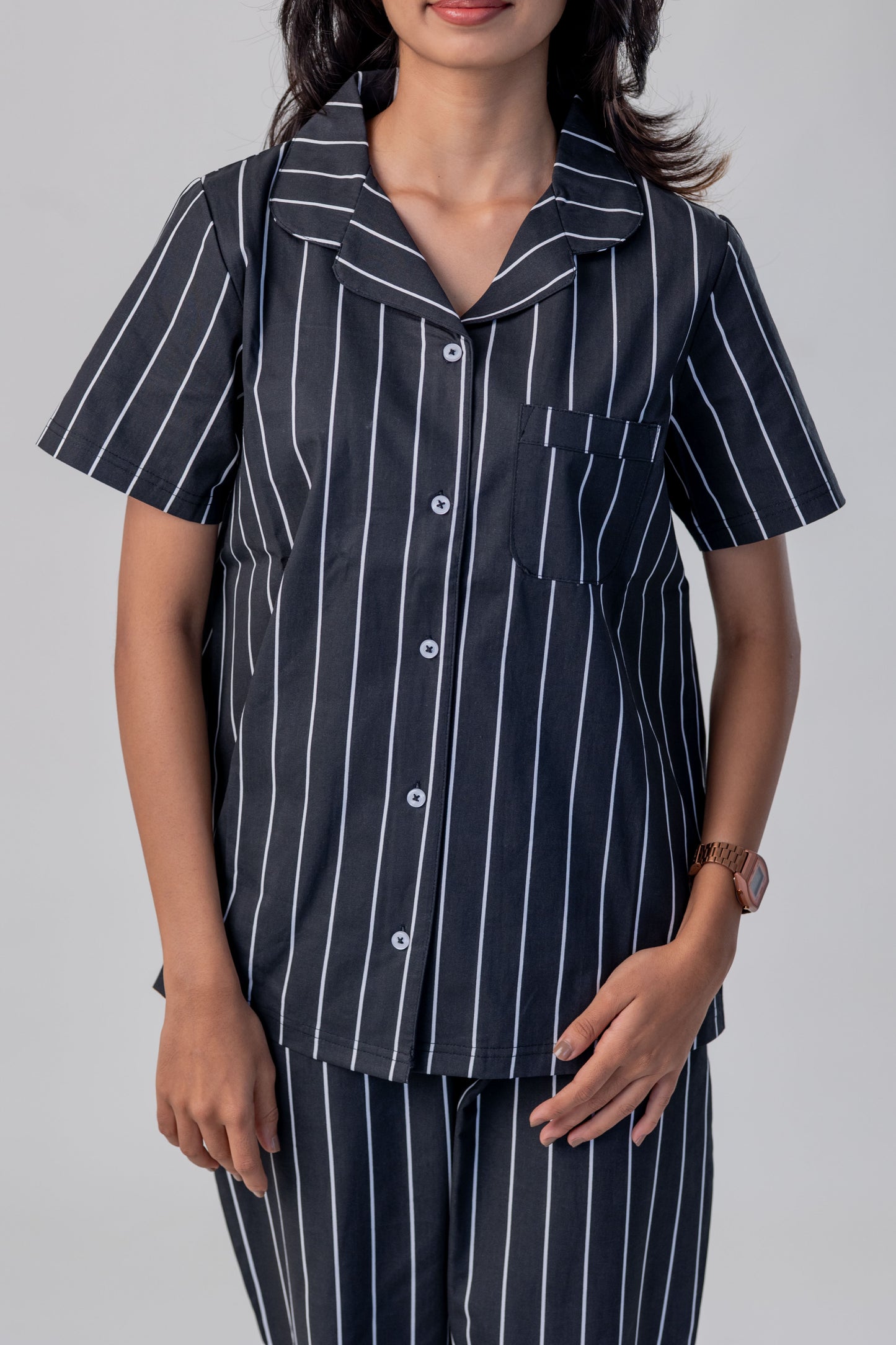 MIDNIGHT STRIPE CO-ORD SET