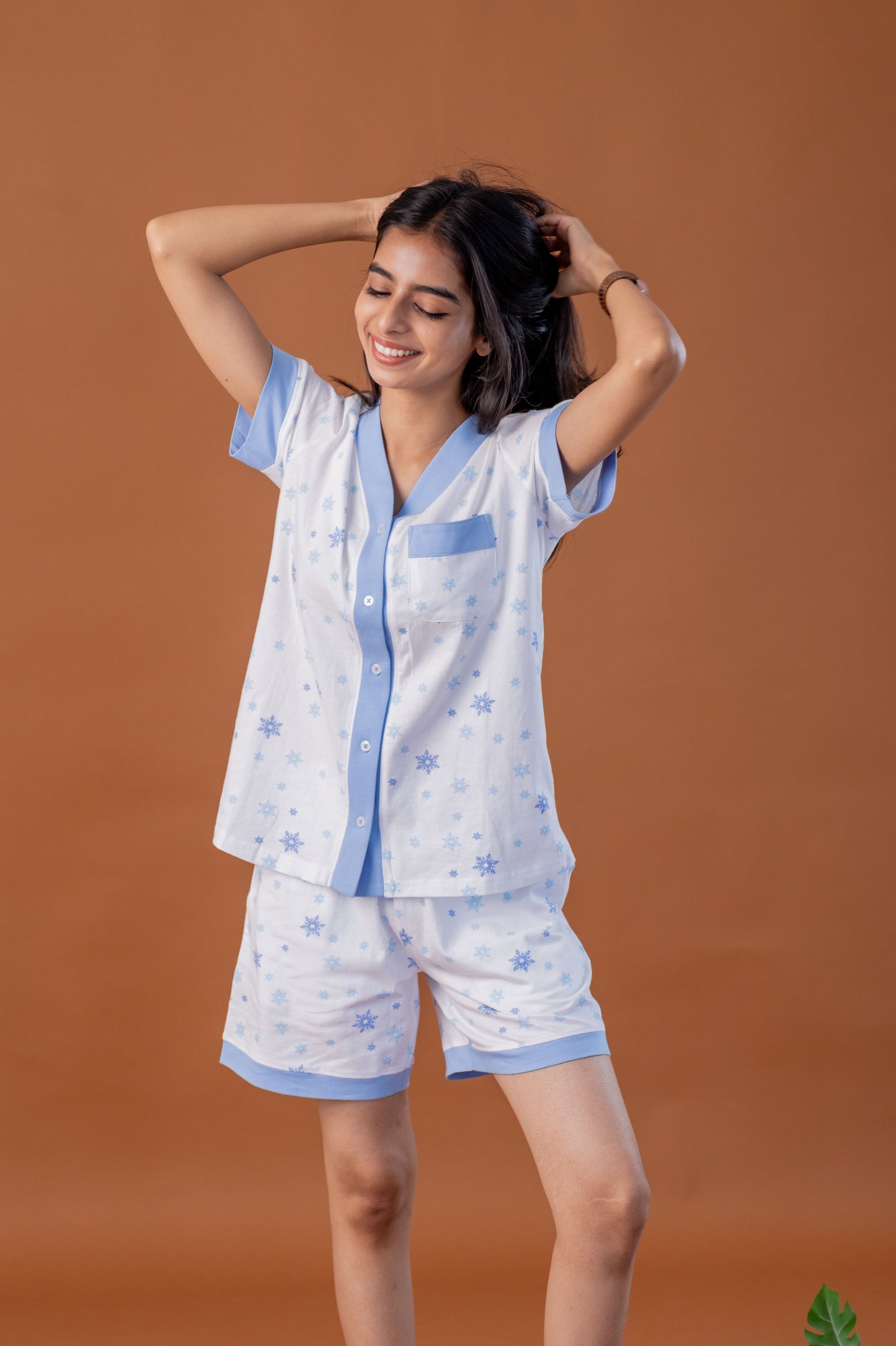 Frosty Blue Short Pyjamas