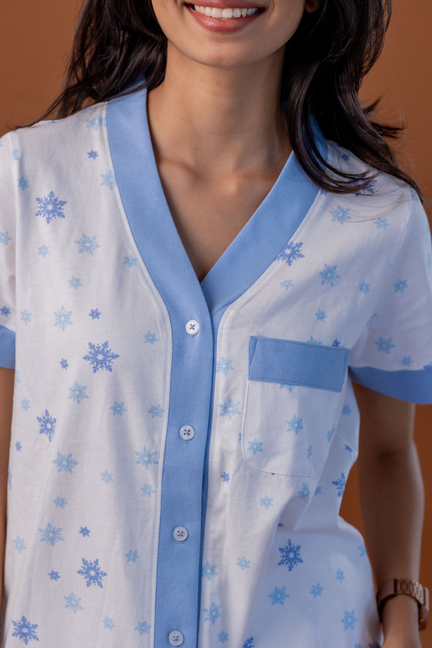 Frosty Blue Short Pyjamas