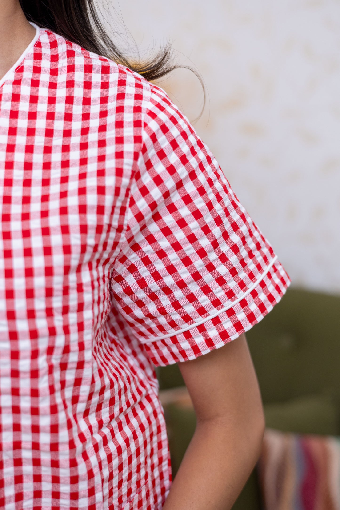 Cherry Gingham Pyjamas